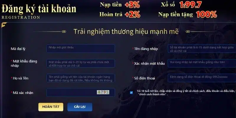 Đăng ký Qh88 siêu nhanh, siêu dễ trên điện thoại